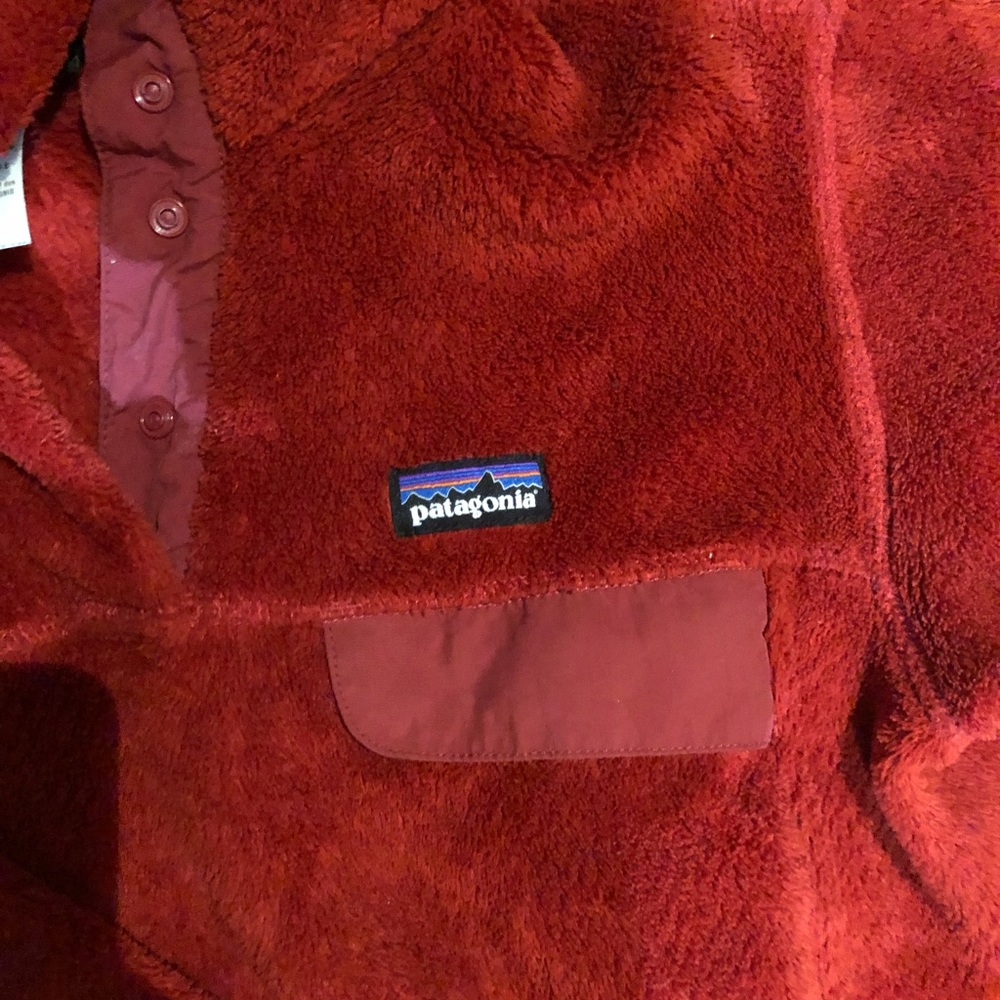 Red Patagonia Women’s Fleece Pullover